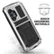 For Samsung Galaxy A32 4G R-JUST Waterproof Shockproof Dustproof Metal + Silicone Protective Case with Holder(Silver)