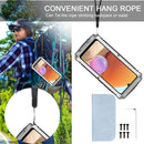 For Samsung Galaxy A32 4G R-JUST Waterproof Shockproof Dustproof Metal + Silicone Protective Case with Holder(Silver)