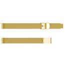 For Fitbit Inspire / Inspire HR / Ace 2 Double Insurance Buckle Milanese Watch Band(Gold)