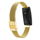 For Fitbit Inspire / Inspire HR / Ace 2 Double Insurance Buckle Milanese Watch Band(Gold)