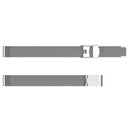 For Fitbit Inspire / Inspire HR / Ace 2 Double Insurance Buckle Milanese Watch Band(Silver)