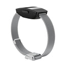 For Fitbit Inspire / Inspire HR / Ace 2 Double Insurance Buckle Milanese Watch Band(Silver)