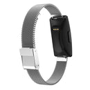 For Fitbit Inspire / Inspire HR / Ace 2 Double Insurance Buckle Milanese Watch Band(Silver)