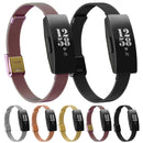 For Fitbit Inspire / Inspire HR / Ace 2 Double Insurance Buckle Milanese Watch Band(Black)