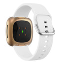 For Fitbit Versa 3 Silicone Watch Band(White)