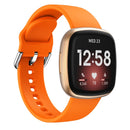 For Fitbit Versa 3 Silicone Watch Band(Orange)