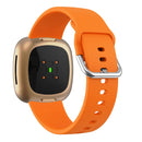 For Fitbit Versa 3 Silicone Watch Band(Orange)