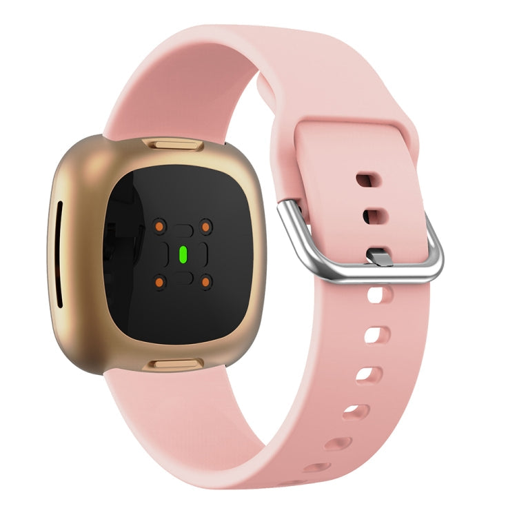 For Fitbit Versa 3 Silicone Watch Band(Pink)