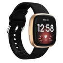 For Fitbit Versa 3 Silicone Watch Band(Black)