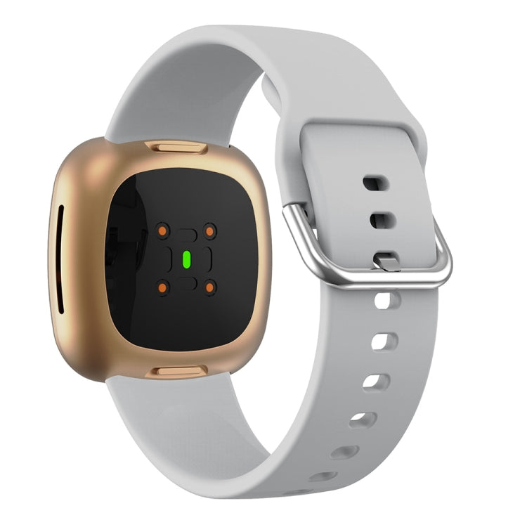 For Fitbit Versa 3 Silicone Watch Band(Grey)