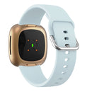 For Fitbit Versa 3 Silicone Watch Band(Light Blue)