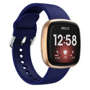 For Fitbit Versa 3 Silicone Watch Band(Dark Blue)