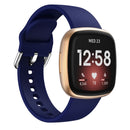 For Fitbit Versa 3 Silicone Watch Band(Dark Blue)