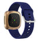 For Fitbit Versa 3 Silicone Watch Band(Dark Blue)