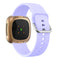 For Fitbit Versa 3 Silicone Watch Band(Lavender Purple)