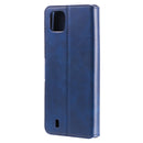 For OPPO Realme C20 Classic Calf Texture PU + TPU Horizontal Flip Leather Case with Holder & Card Slots & Wallet(Blue)