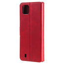 For OPPO Realme C20 Classic Calf Texture PU + TPU Horizontal Flip Leather Case with Holder & Card Slots & Wallet(Red)