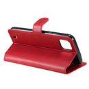 For OPPO Realme C20 Classic Calf Texture PU + TPU Horizontal Flip Leather Case with Holder & Card Slots & Wallet(Red)