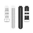 For Garmin Approach S2 / S4 Two-color Silicone Watch Band(White Black)
