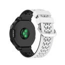 For Garmin Approach S2 / S4 Two-color Silicone Watch Band(White Black)