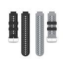 For Garmin Approach S2 / S4 Two-color Silicone Watch Band(Black Grey)