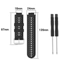 For Garmin Approach S2 / S4 Two-color Silicone Watch Band(Black Grey)
