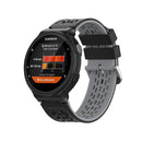 For Garmin Approach S2 / S4 Two-color Silicone Watch Band(Black Grey)