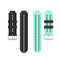 For Garmin Approach S2 / S4 Two-color Silicone Watch Band(Black Mint Green)
