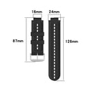 For Garmin Approach S2 / S4 Two-color Silicone Watch Band(Black Mint Green)