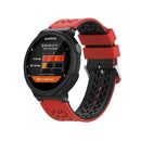 For Garmin Approach S2 / S4 Two-color Silicone Watch Band(Red Black)