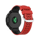 For Garmin Approach S2 / S4 Two-color Silicone Watch Band(Red Black)