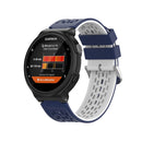 For Garmin Approach S2 / S4 Two-color Silicone Watch Band(Blue White)