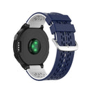 For Garmin Approach S2 / S4 Two-color Silicone Watch Band(Blue White)