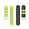 For Garmin Approach S2 / S4 Two-color Silicone Watch Band(Lime Green Black)