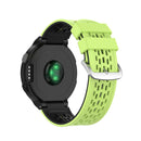 For Garmin Approach S2 / S4 Two-color Silicone Watch Band(Lime Green Black)