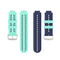 For Garmin Approach S2 / S4 Two-color Silicone Watch Band(Mint Green Blue)