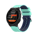 For Garmin Approach S2 / S4 Two-color Silicone Watch Band(Mint Green Blue)