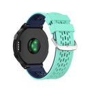 For Garmin Approach S2 / S4 Two-color Silicone Watch Band(Mint Green Blue)
