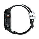 For Garmin Fenix 6X Two-color Silicone Quick Release Watch Band(White Black)