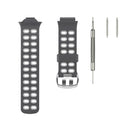 For Garmin Forerunner 310XT Two-color Silicone Watch Band(Grey Light Grey)
