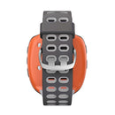 For Garmin Forerunner 310XT Two-color Silicone Watch Band(Grey Light Grey)