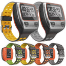 For Garmin Forerunner 310XT Two-color Silicone Watch Band(Grey Light Grey)