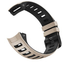 For Garmin Instinct / Instinct Esports Two-color Silicone Watch Band(Tundra White+Black)
