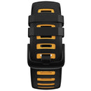 For Garmin Instinct / Instinct Esports Two-color Silicone Watch Band(Black+Yellow)