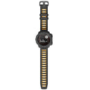 For Garmin Instinct / Instinct Esports Two-color Silicone Watch Band(Black+Yellow)