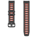 For Garmin Instinct / Instinct Esports Two-color Silicone Watch Band(Black+Red)