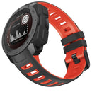 For Garmin Instinct / Instinct Esports Two-color Silicone Watch Band(Black+Red)