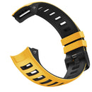 For Garmin Instinct / Instinct Esports Two-color Silicone Watch Band(Yellow+Black)