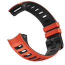 For Garmin Instinct / Instinct Esports Two-color Silicone Watch Band(Red+Black)