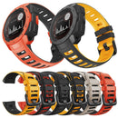 For Garmin Instinct / Instinct Esports Two-color Silicone Watch Band(Yellow+Black)